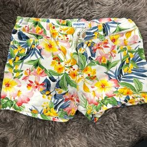 MAYORAL GIRLS FLORAL SHORTS